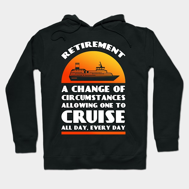 Retirement Plan Cruising Grandpa Cruise Vacation Hoodie by TheBestHumorApparel